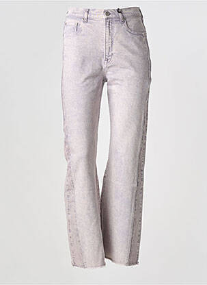 Jeans coupe droite taille normale taille normale rose NVY DENIM femme
