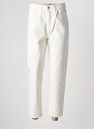 Jean coupe mom poches taille normale beige ANDY & LUCY femme