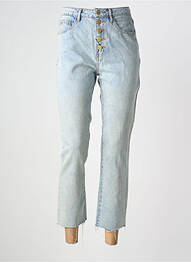 Jeans coupe slim tissage brut taille normale bleu LA PETITE ETOILE femme