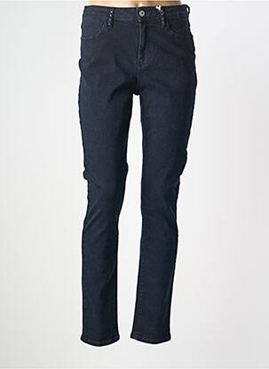Pantalon slim stretch taille normale bleu KANOPE femme