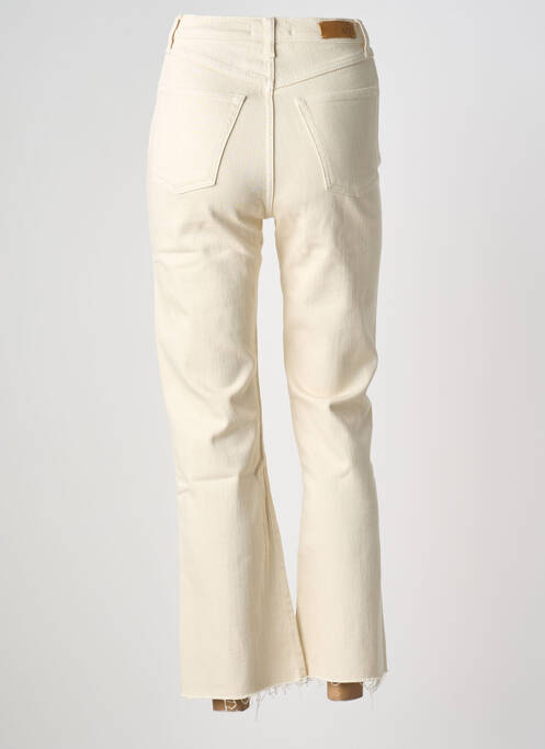 Pantalon 7/8 fermeture zippée sous rabat boutonné taille normale beige NVY DENIM femme