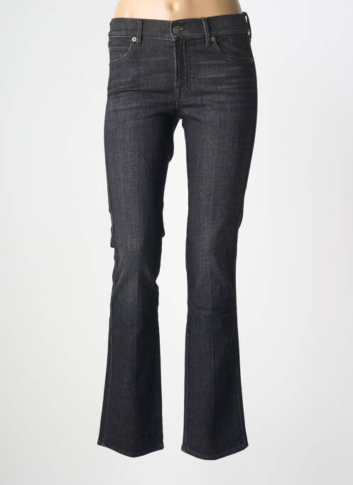 Jeans coupe slim tissage brut taille basse noir NVY DENIM femme