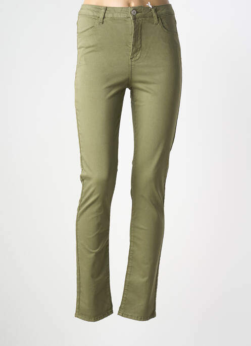 Pantalon slim taille normale taille normale vert KANOPE femme