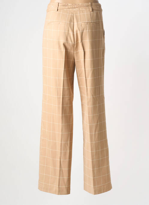 Pantalon chino tissage popeline taille normale beige NUMPH femme