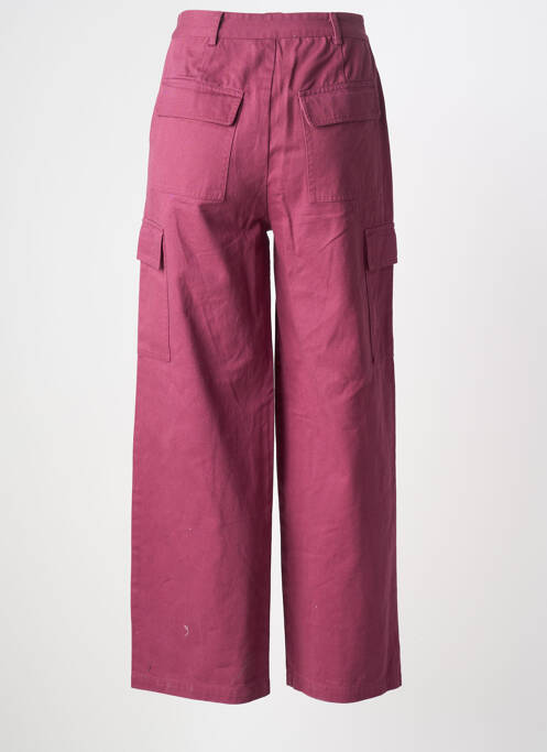 Pantalon cargo coupe droite taille normale violet LA PETITE ETOILE femme