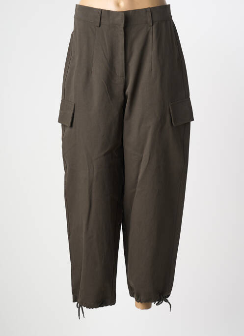 Pantalon cargo poches taille normale vert ARTLOVE femme