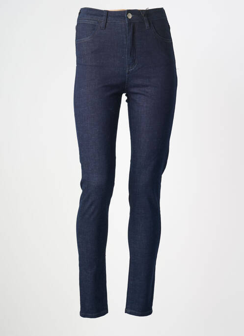 Jeans skinny tissage brut taille normale bleu F.A.M. femme