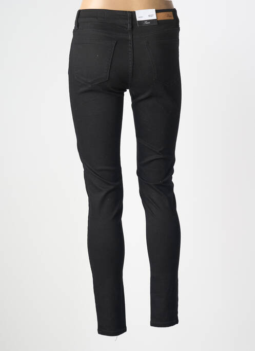 Pantalon slim stretch taille normale noir F.A.M. femme