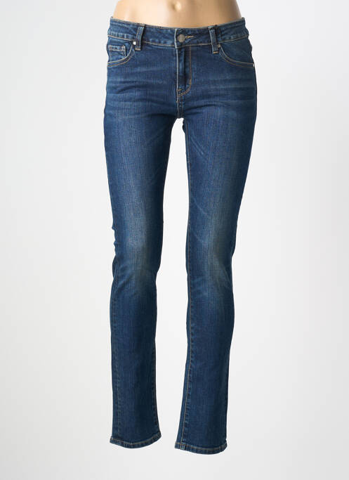 Jeans skinny tissage brut taille normale bleu F.A.M. femme