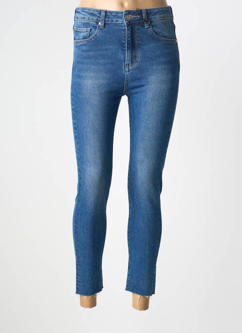 Jeans skinny tissage brut taille normale bleu F.A.M. femme