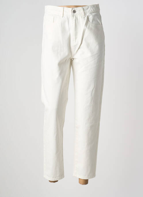 Jean coupe mom taille normale taille normale beige ANDY & LUCY femme