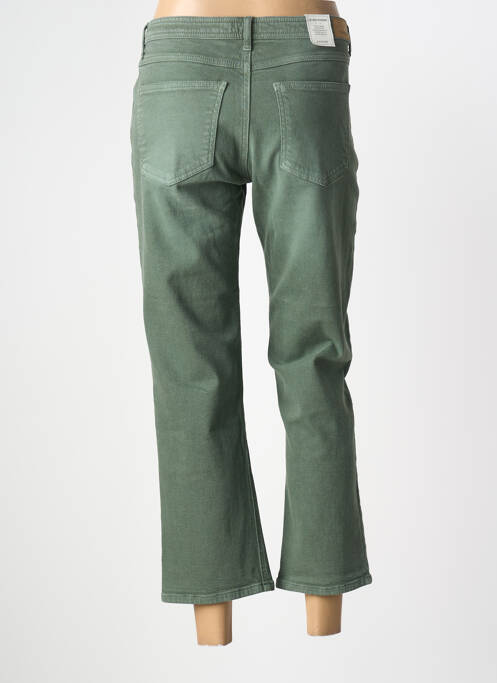 Pantacourt coupe droite taille normale vert KANOPE femme