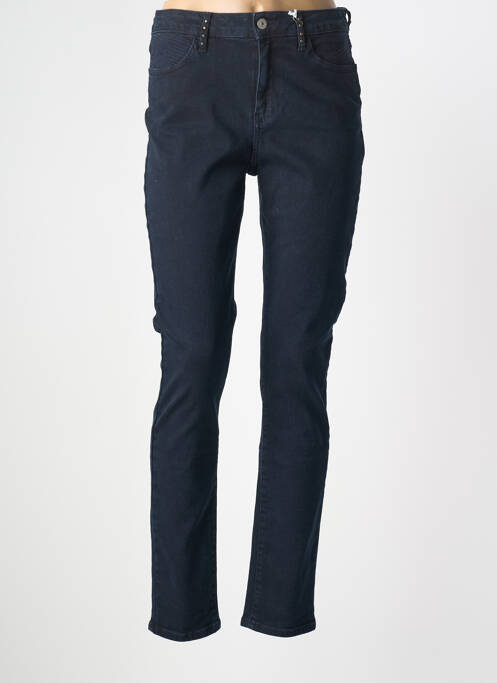 Pantalon slim stretch taille normale bleu KANOPE femme