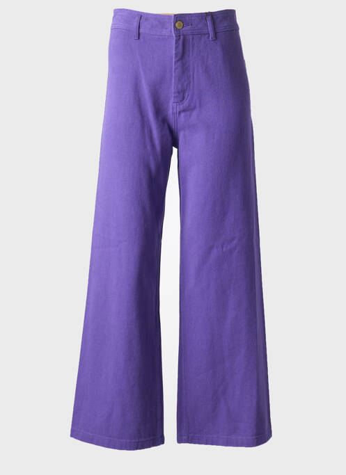 Jeans coupe large violet LA PETITE ETOILE femme