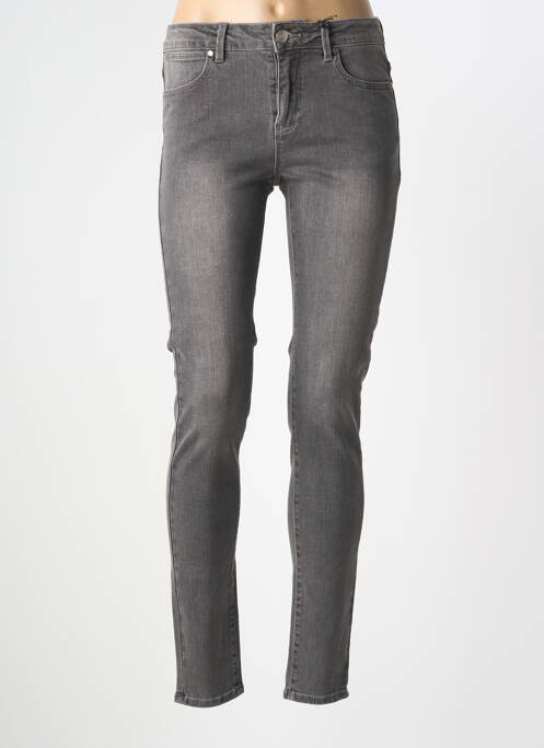 Jeans skinny gris F.A.M. femme