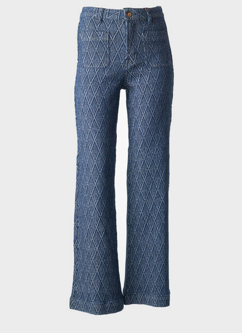 Pantalon droit bleu LA PETITE ETOILE femme