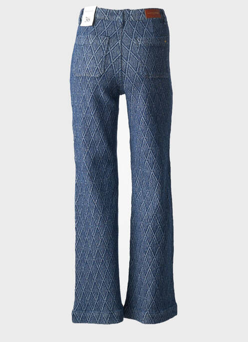 Pantalon droit bleu LA PETITE ETOILE femme
