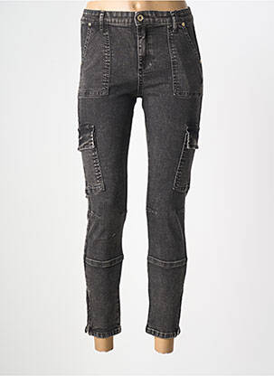 Jeans skinny tissage brut taille normale gris MARYLEY femme
