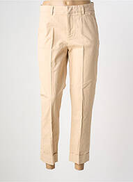 Pantalon chino tissage popeline taille normale beige NUMPH femme
