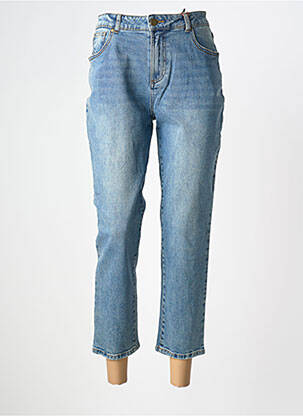 Jeans coupe slim tissage brut taille normale bleu LA PETITE ETOILE femme