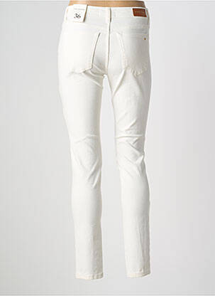 Pantalon slim tissage popeline taille normale blanc LA PETITE ETOILE femme