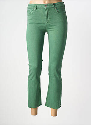 Pantalon 7/8 stretch taille normale vert NVY DENIM femme