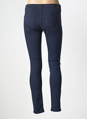 Pantalon slim tissage popeline taille normale bleu NVY DENIM femme
