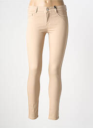 Pantalon slim tissage popeline taille normale beige NVY DENIM femme