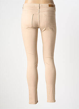 Pantalon slim tissage popeline taille normale beige NVY DENIM femme