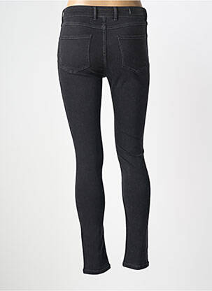 Pantalon slim tissage popeline taille normale noir NVY DENIM femme
