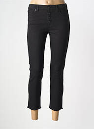 Pantalon 7/8 stretch taille normale noir NVY DENIM femme