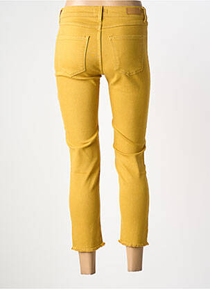 Pantalon 7/8 stretch taille normale jaune NVY DENIM femme