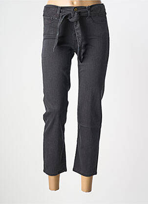 Jeans coupe slim tissage brut taille normale noir NVY DENIM femme