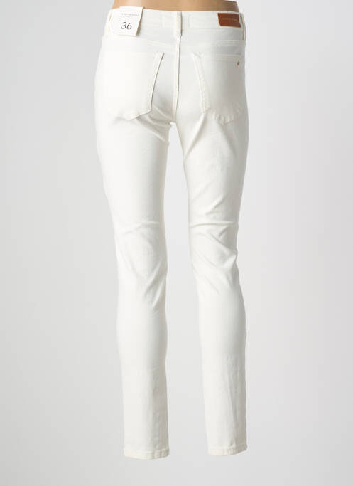 Pantalon slim tissage popeline taille normale blanc LA PETITE ETOILE femme