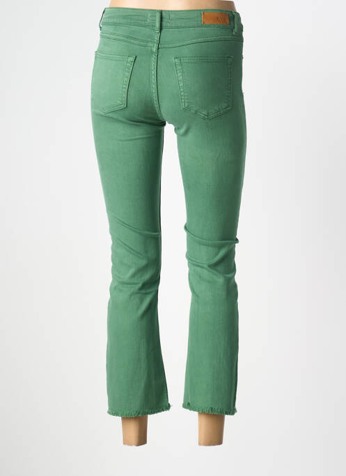 Pantalon 7/8 stretch taille normale vert NVY DENIM femme
