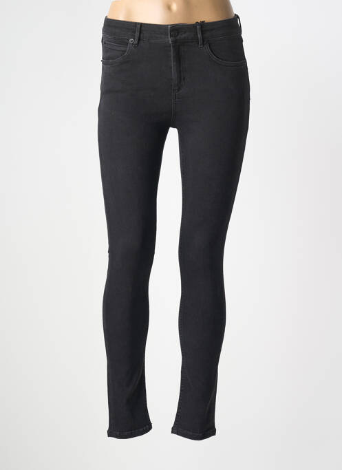Pantalon slim tissage popeline taille normale noir NVY DENIM femme