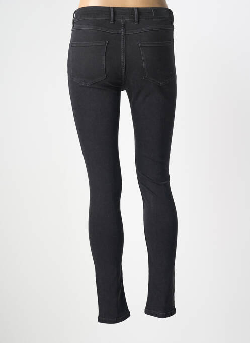 Pantalon slim tissage popeline taille normale noir NVY DENIM femme