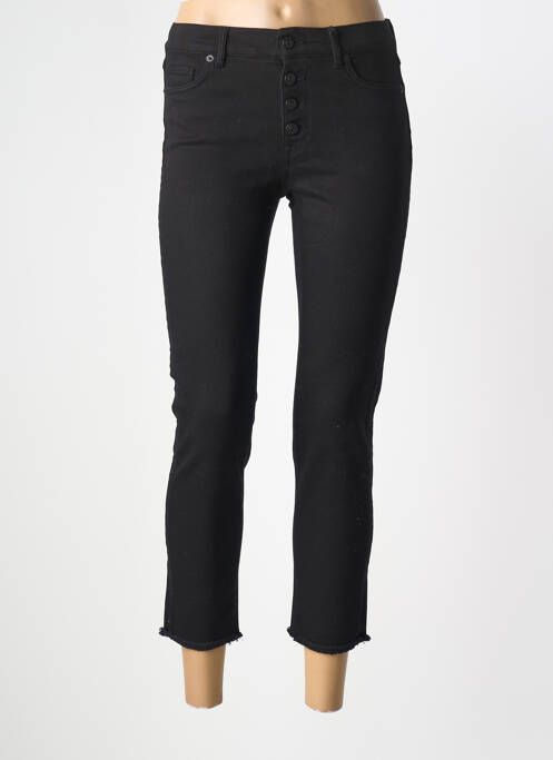 Pantalon 7/8 stretch taille normale noir NVY DENIM femme