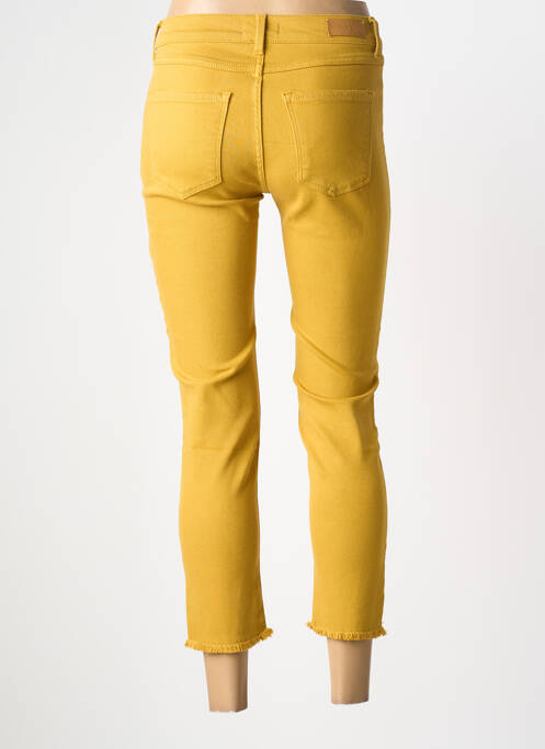 Pantalon 7/8 stretch taille normale jaune NVY DENIM femme