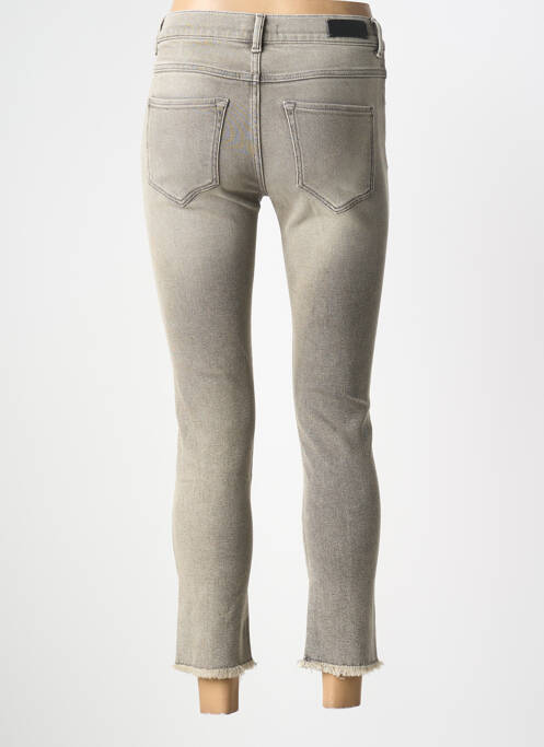 Jeans coupe slim tissage brut taille normale gris NVY DENIM femme