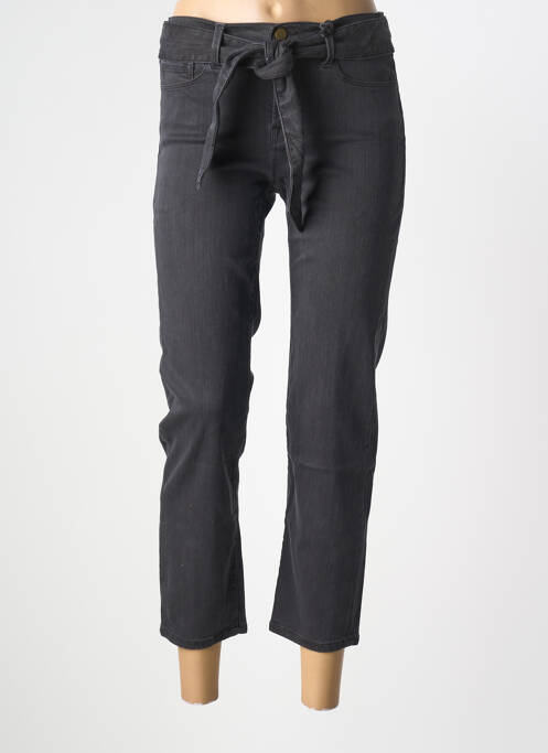 Jeans coupe slim tissage brut taille normale noir NVY DENIM femme