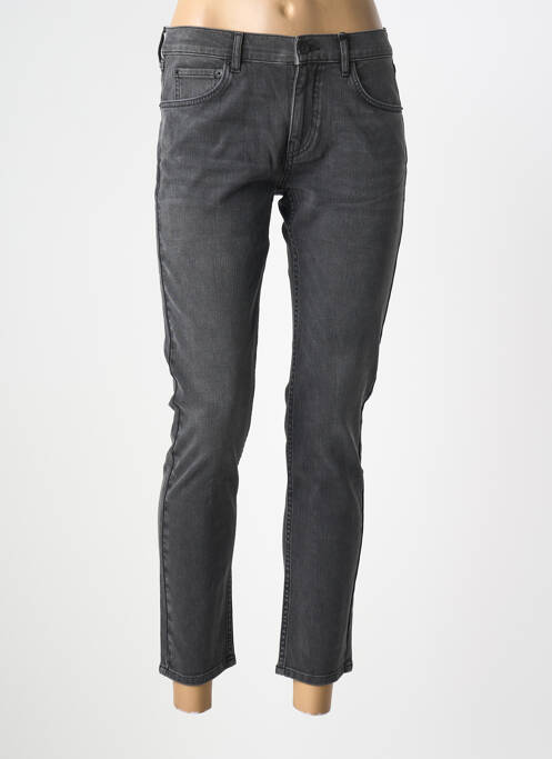 Jeans coupe slim tissage brut taille normale gris NVY DENIM femme