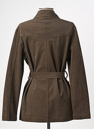 Veste casual tissage suedine vert ARTLOVE femme