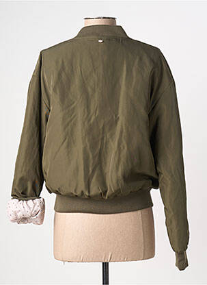 Blouson effet matière satinée vert NUMPH femme