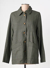 Veste casual coupe droite vert LA PETITE ETOILE femme