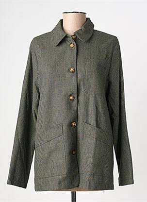 Veste casual coupe droite vert LA PETITE ETOILE femme