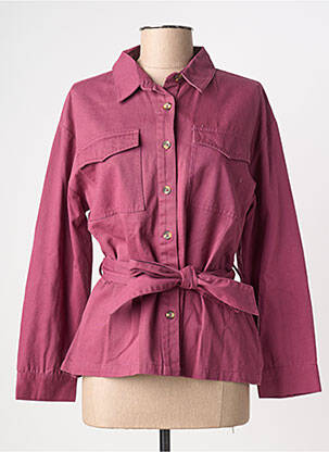 Veste casual poches violet LA PETITE ETOILE femme