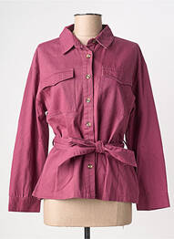 Veste casual poches violet LA PETITE ETOILE femme