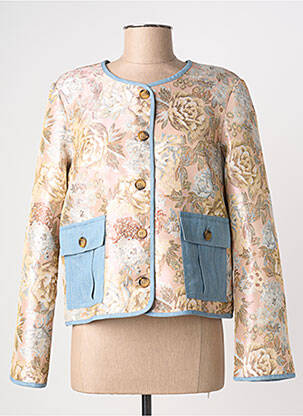 Veste casual col rond rose NUMPH femme