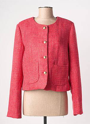 Veste casual col rond rouge NUMPH femme